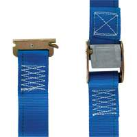 Tendeur d'arrimage utilitaire &agrave; cliquet, Boucle &agrave; came, 2" la x 20' lo, Charge d'utilisation 835 lb (379 kg) Equipex