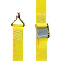 Ratchet Strap, Cam Buckle, 2" W x 12' L, 500 lbs. (227 kg) WLL Equipex
