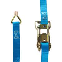 Ratchet Strap, J-Hook, 1" W x 16' L, 835 lbs. (379 kg) Working Load Limit Equipex