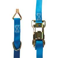 Ratchet Strap, J-Hook, 1" W x 16' L, 835 lbs. (379 kg) WLL Equipex