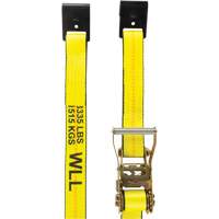 Winch Strap, Flat Hook, 2" W x 30' L, 3335 lbs. (1512 kg) Working Load Limit Equipex