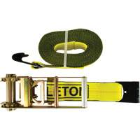 Winch Strap, Flat Hook, 3" W x 30' L, 5400 lbs. (2449 kg) Working Load Limit Equipex