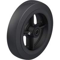 Black Rubber on Cast Iron Core Wheel Equipex