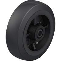 Black Rubber on Cast Iron Core Wheel Equipex