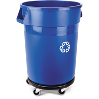 Contenant de collecte des d&eacute;chets recyclable Brute, Vrac, Plastique, 32 gal. US Equipex