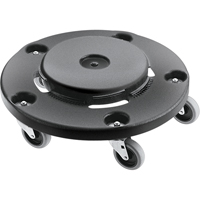 Brute&reg; Dolly, Polyethylene, Black, Fits: 20 - 55 US Gal. Equipex