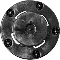 Brute&reg; Dolly, Polyethylene, Black, Fits: 20 - 55 US Gal. Equipex