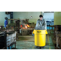 Brute&reg; Dolly, Polyethylene, Black, Fits: 20 - 55 US Gal. Equipex