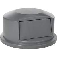 Round Brute&reg; Tops, Dome Lid, Plastic/Polyethylene, Fits Container Size: 24" Dia. Equipex