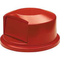 Round Brute&reg; Tops, Dome Lid, Plastic/Polyethylene, Fits Container Size: 24" Dia. Equipex