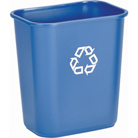 Contenant de recyclage, De bureau, Plastique, 28-1/8 pintes US Equipex
