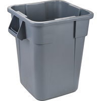 Square Brute&reg; Containers, Polyethylene, 40 US gal. Equipex