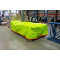 High-Visibility Heavy-Duty Woven Tarp, Polyethylene, Green/Orange, 16' x 20' x 12 mils Equipex
