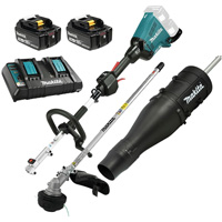 LXT 5.0 Ah Brushless Split Shaft Power Unit Kit with EM405MP Line Trimmer, Battery Powered, 36 V Equipex