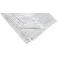 Insulated Tarp, Polyethylene, White, 20' x 12' x 8 mils Equipex