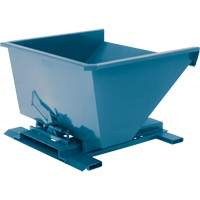 Self-Dumping Hopper, Steel, 3/4 cu.yd., Blue Equipex
