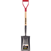 Pro Garden Spade, Wood, Forged Steel Blade, D-Grip Handle, 25-1/2" Long Equipex
