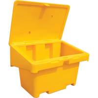 Contenants pour sel & sable SOS, Avec Moraillon, 42" x 29" x 30", 11 pi³, Jaune Equipex