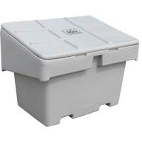 Salt Sand Container SOS, With Hasp, 42" x 29" x 30", 11 cu. Ft., Grey Equipex