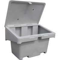 Salt Sand Container SOS, With Hasp, 42" x 29" x 30", 11 cu. Ft., Grey Equipex
