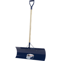 Yukon Snow Pusher, Steel Blade, D-Grip Handle, 30" W Equipex