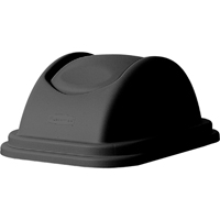 Soft Wastebasket Covers, Dome Lid/Swing Lid, Plastic, Fits Container Size: 16" x 11-5/8" Equipex