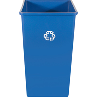 Contenant pour poste de recyclage, Vrac, Plastique, 35 gal. US Equipex