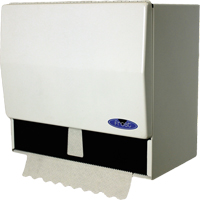 Roll or Single-Fold Towel Dispenser , Manual, 10.5" W x 6.75" D x 9.5" H Equipex