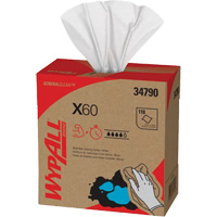 Chiffons X60 WypAll, Tout usage, 16-3/4" lo x 8-3/8" la Equipex
