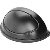 Untouchable&reg; Containers, Half Round Lid, Plastic/Polyethylene, Fits Container Size: 21-5/16" x 21-1/3" Equipex