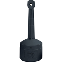 Smokers Cease-Fire&reg; Cigarette Butt Receptacle, Free-Standing, Plastic, 4 US gal. Capacity, 38-1/2" Height Equipex