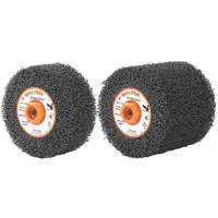 Tambours FX Flex, 4-1/4" dia. x 2" la, 5/8"-11 Arbre, Grain Flex, gros Equipex