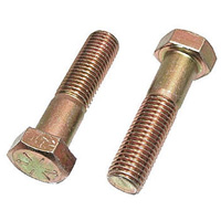 Hex Cap Screw, 3/8" Dia., 4" L, Stainless Steel, Coarse Equipex