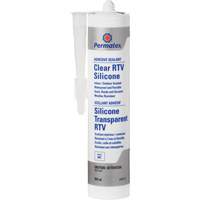 Scellant adh&eacute;sif RTV transparent, 300 ml, Cartouche, Transparent Equipex