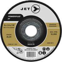 AL24 Powerplus NF Grinding Wheel, 4-1/2" x 1/4", 7/8" Arbor, Type 27 Equipex