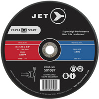 POWER-XTREME Cut-Off Wheel, 8" x 1/16", 5/8" Arbor, Type 1, 7600 RPM Equipex