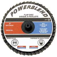 POWERBLEND Roll-on Flap Disc, 2" x Type R, Z120 Grit, Zirconia Alumina Equipex