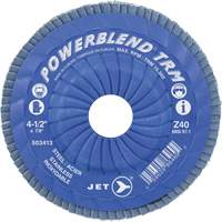 POWERBLEND TRM Trimmable Flap Disc, 5" x 7/8", Type 29, Z60 Grit, Zirconia Alumina Equipex