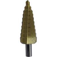 JET-KUT&reg; Super Premium M35 Step Drill, 3/16" - 1/2" , 1/16" Increments, High Speed Steel Equipex