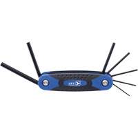 JFHK-7M Folding Hex Key Set, 7 Pcs., Metric Equipex