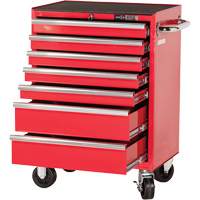 PRC2707 Pro Series Roller Cabinet, 7 Drawers, 27" W x 16" D x Red Equipex