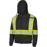 337SF Flame-Resistant Zip Style Hoodie, Men's, Small, Black, 22 cal/cm² Equipex