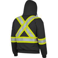 337SF Flame-Resistant Zip Style Hoodie, Men's, Small, Black, 22 cal/cm² Equipex