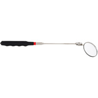 Round Face Telescopic Mirror, Circular, 2-1/4" L x 2-1/4" W, Telescopic Equipex