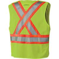 6936 Veste de s&eacute;curit&eacute; d&eacute;tachable en 5 points, Jaune lime haute visibilit&eacute;, 2T-Grand, Polyester Equipex