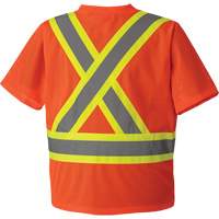 5994 T-shirt de s&eacute;curit&eacute; haute visibilit&eacute;, Polyester, 2T-Grand, Orange haute visibilit&eacute; Equipex