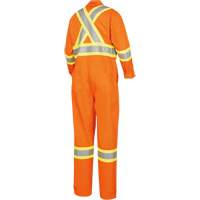 5555 Combinaison de s&eacute;curit&eacute; &agrave; haute visibilit&eacute; ignifuge et anti-arcs &eacute;lectriques, Taille 36, Orange haute visibilit&eacute;, 11 cal/cm² Equipex