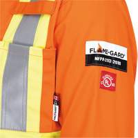 5555 Combinaison de s&eacute;curit&eacute; &agrave; haute visibilit&eacute; ignifuge et anti-arcs &eacute;lectriques, Taille 36, Orange haute visibilit&eacute;, 11 cal/cm² Equipex