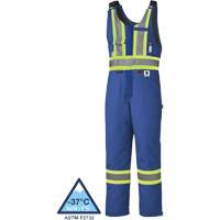 5524A High-Visibility Flame-Resistant Quilted Safety Coveralls, 2X-Large, Royal Blue Equipex