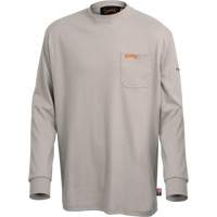 333 Chemise en coton &agrave; manches longues ignifuge, 2T-Grand, Gris Equipex
